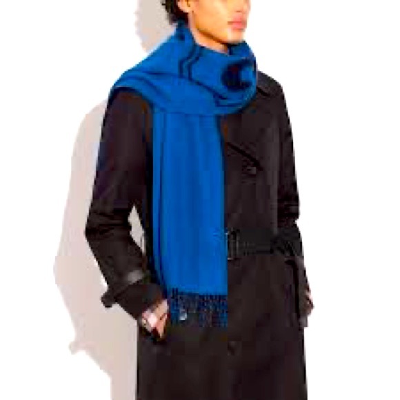 Coach Cashmere Lozenge Scarf - Picture 2 of 5